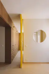 A Pink Stair Punctuates a Family’s Renovated 720-Square-Foot Madrid Apartment - Photo 6 of 15 - 