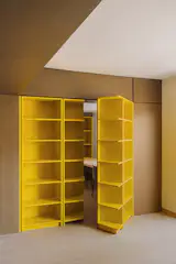 A Pink Stair Punctuates a Family’s Renovated 720-Square-Foot Madrid Apartment - Photo 11 of 15 - 
