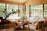 Two fireplaces plus radiant floor heating ensure a comfortable home, even during cold winter nights.