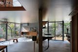 A Ceiling Cutout Above the Dining Area in This Kyoto Home Doubles as a Desk
