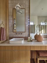 Bath Room, Wall Lighting, Vessel Sink, and Stone Counter Secondary Bath  Photo 20 of 20 in Graham Bybee House by Kartwheel Studio