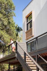 Custom window box on south elevation