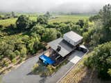 Metal Roof drone view