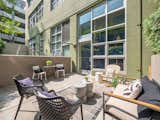 Patio Space is large enough for a conversation area and dinette set