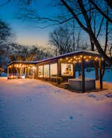 Shipping Container getaway during the winter