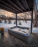 Hot tub during the Winter