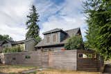 Exterior front with a peekaboo fence