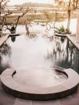 The infinity pool overlooking the marshes. 