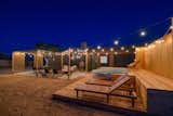 Backyard entertainment area