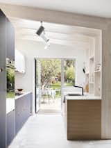 Framework House by Amos Goldreich Architecture kitchen flooring