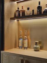 Living Room, Storage, Bar, Shelves, and Accent Lighting Bar Detail  Photo 2 of 11 in Jersey City Millwork by Jeremy Babel