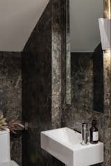 The powder room.