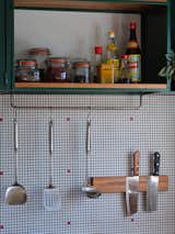 Kitchen, Wood Cabinet, Metal Cabinet, and Colorful Cabinet  Photo 6 of 10 in A Hong Kong Inspired Kitchen by Raimana Jones