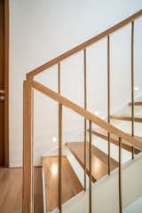 Oak Wood Handrail with Copper Balusters