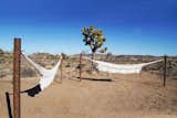 Hammocks made out of old recycled Pioneertown water pipelines, Joshua Trees