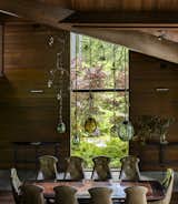 Custom Dining Table with Chandelier by David Wiseman