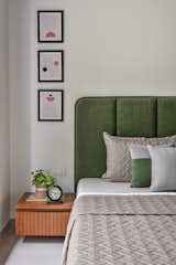 The guest room has a biophilic enchanting theme to keep the warmth of the natural environment that surrounds the home. Simple yet alluring design & colours coexist and make the space a warm and humble abode.

