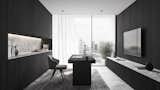 Office, Marble Floor, Lamps, Chair, Study Room Type, Storage, Shelves, and Desk  Photo 2 of 11 in View Point Residence by shahan saheed