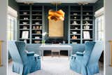 Office, Desk, Shelves, Study Room Type, and Bookcase  Photo 6 of 19 in Southern Elegance: This Houston Home Blends Traditional With Contemporary Design by Jaclyn Anderson