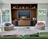 Custom walnut media center