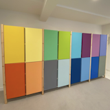Storage Room and Cabinet Storage Type Rainbow Storage for Kids' Playroom  Photo 2 of 10 in Rainbow Storage for Kids' Playroom by Temescal Creative