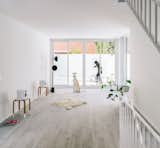 View of the living room on the ground floor.
The garden on the background