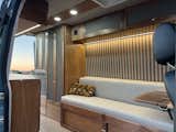 Interior custom handcrafted walnut cabinetry!