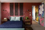 Guest Bedroom: Distinct character and bold expression of color create a rich interior retreat.