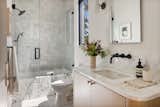 Single bathroom with zellige tiling