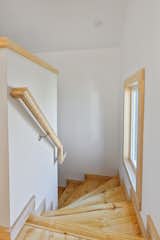 Stairs leading up to workshop space