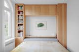 Bedroom with custom cabinetry