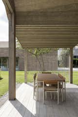 Outdoor, Vertical Fences, Wall, Garden, Wood Patio, Porch, Deck, Gardens, and Wood Fences, Wall Under the veranda  Photo 6 of 16 in Veldhuis by LMNL office for architecture and landscape