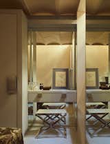 Chrome, velvet and mirror for the dressing room (design by Casa Josephine Studio)