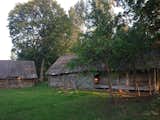 Haystack in the courtyard