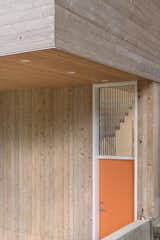 Exterior, Wood Siding Material, and Cabin Building Type Entrance
Cedar siding with SiOO:X patented wood treatment Douglas fir soffit with Varathane satin clear finish  Photo 3 of 12 in Tuwanek Forest Retreat by Sharif Senbel