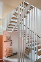 Staircase, Wood Tread, and Metal Railing Entry into stair/light well
Beechwood stair treads, American mahogany handrails and maple plywood ceiling.  Photo 4 of 12 in Tuwanek Forest Retreat by Sharif Senbel