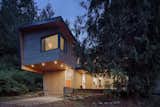Exterior, Metal Roof Material, Wood Siding Material, Cabin Building Type, and Shed RoofLine The cantilever
Room hanging in the trees, shelter in the rain  Photo 11 of 12 in Tuwanek Forest Retreat by Sharif Senbel