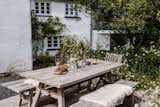 A courtyard style patio at the rear of the house