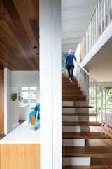 Staircase, Metal Railing, and Wood Tread A Glimpse to the laundry   Photo 4 of 21 in The Balmoral Beach House by Queen Mab Design Studio