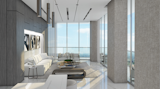 Living Room  Photo 2 of 7 in Oasis Hallandale Unveils Two-Story Penthouse by Jesse Bateman