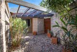An artistic courtyard entrance.