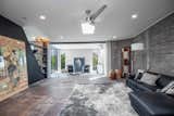 The great room floods with natural light.