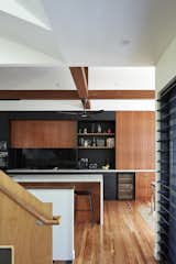 contexture pty ltd 'Our Resilient House' kitchen with spotted-gum joinery