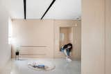 Bedroom, Bench, Porcelain Tile Floor, Wall Lighting, and Dresser  Photo 14 of 23 in BEYOME Lavapiés by Enorme Studio