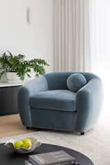 I wanted a statement chair and I found this blue velvet one in Coco Republic.