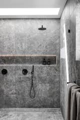 We love our double-shower in our Master ensuite. There is lots of natural light in the bathroom, with a large window and a skylight above the shower.
