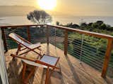 Sunrise view of Stinson Beach and Mount Tam from the upper balcony.