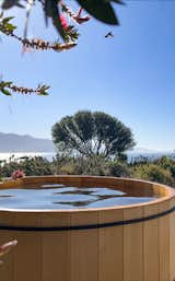 Cedar Soaking Tub with epic views