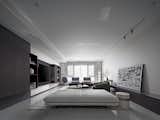 Living Room, Ottomans, Coffee Tables, Recessed Lighting, Sofa, Chair, End Tables, Terrazzo Floor, and Track Lighting  Photo 4 of 15 in Honor Maison Beijing by DW