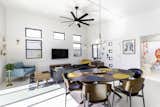 Dining Room, Chair, Ceiling Lighting, Concrete Floor, Accent Lighting, Recessed Lighting, and Pendant Lighting Dining / Living  Photo 4 of 9 in The Mariposas Joshua Tree by Ryan Dorough